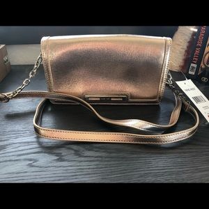 Rose Gold metallic Nine West bag NWT